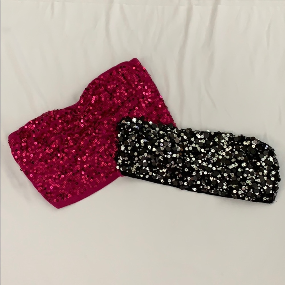 deb Sequened Bandeau Bra Bundle